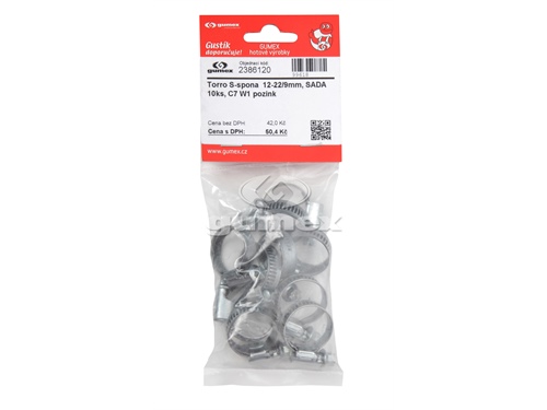 SCHLAUCHSCHELLEN-SET TORRO W1, BANDBREITE 9 MM